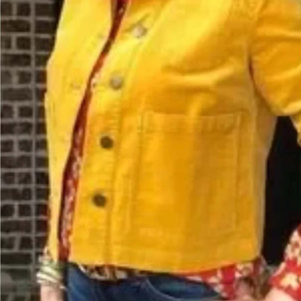 Women's Mustard Yellow Jacket - Picture 2 of 4